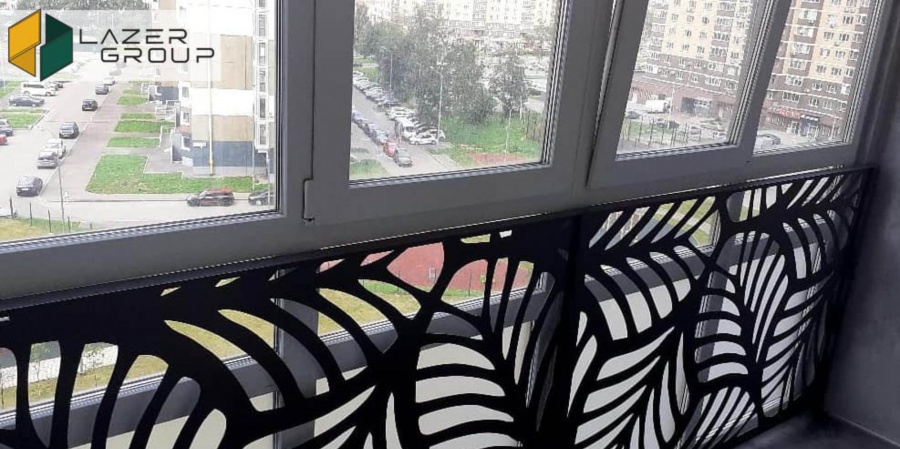 Балконное ограждение лазерной резкой "Джулия" КП Жуковка 21